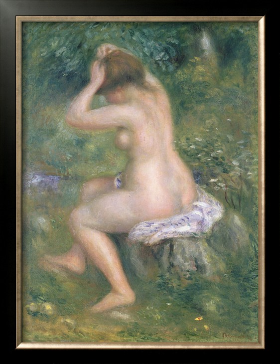 A Bather c1885 - Pierre-Auguste Renoir painting on canvas